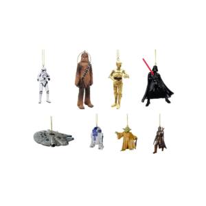 Figures de Nadal - The Mandalorian, Darth Vader, Yoda, C-3PO, R2-D2, Chewbacca, Stormtrooper, Millennium Falcon
