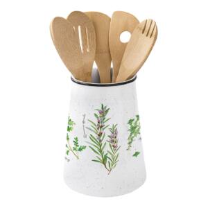 Suport de porcellana amb utensilis de cuina en bambú – HERBARIUM